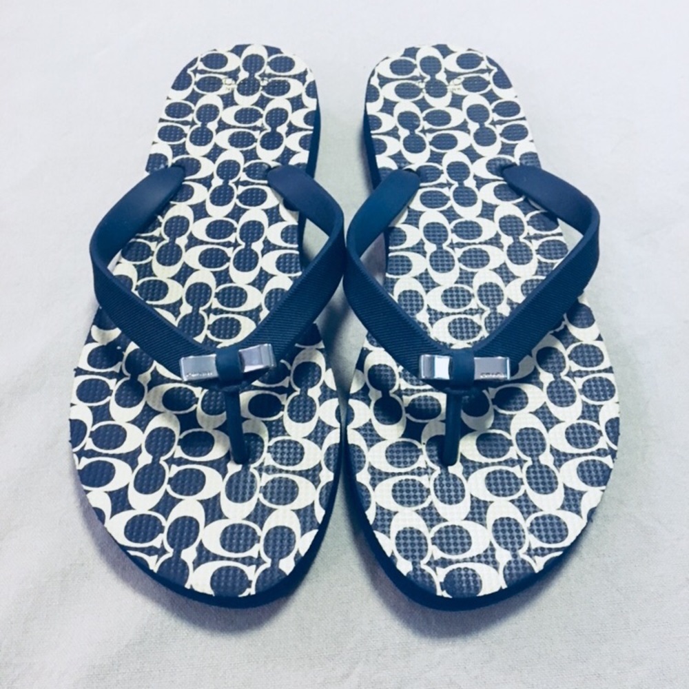 Coach flip flops